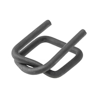 Spannfix strapping clip, phosphated