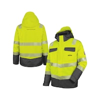 High-visibility neon jacket AKKA padded class 3