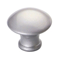 Die-cast zinc knob, mushroom-shaped