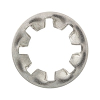 Serrated washer, internally serrated, shape J DIN 6797, A2 stainless steel, plain