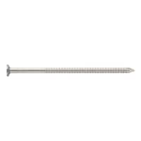 Wire nail stainless steel 316 flat hd groove shaft