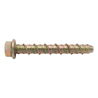 Concrete screw stl zn plated yellow hex hd flanged