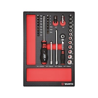 System assortment 4.4.1, socket wrench 1/4 inch 33&nbsp;pieces
