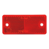 Square reflector with drill holes