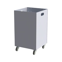Disposal container For workstations manufactured from the Würth aluminium profile system WAPS®