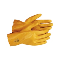Chemical protective glove with liner