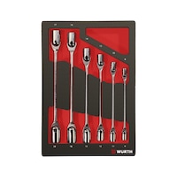 System assortment 4.4.1, double-jointed socket wrench, bi-hex