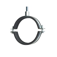Insulated pipe clamp for medium-heavy installations