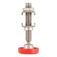 Pressure screw for variable quick-action clamps