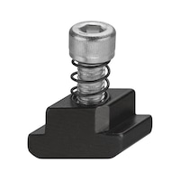 Adapter quick-action clamp for t-slot table