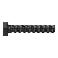 Hexagonal bolt with thread up to the head ISO 4017, steel, strength class 8.8, zinc-nickel-plated, black (ZNBHL)