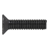 Countersunk screw with hexalobular head ISO 14581, steel, strength class 8.8, zinc-nickel-plated, black (ZNBHL)