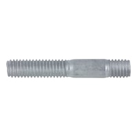 Stud with threaded end ≈ 1.25 d DIN 939, steel 8.8, zinc flake, silver (ZFSHL)