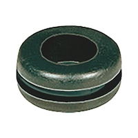 Cable grom. w. closed membr., dbl-flanged PVC