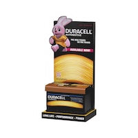 Display shelf for starter battery, DURACELL<SUP>®</SUP>