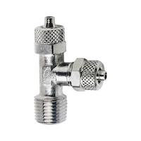 CL threaded connector, T outlet, taper thread