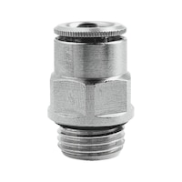 CL plug-in connector, straight output, taper thread