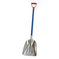 Alum. shovel w/wooden shaft, D handle