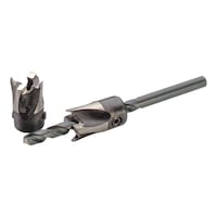 Counterbore tool for sealing plugs