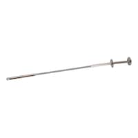 Flexible screw picker, metal handle