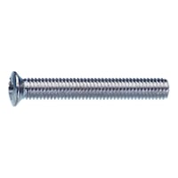 Slotted screw, rounded countersunk head Head 8 mm, PZ slot