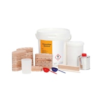 Hoof and claw adhesive set