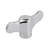 Wing handle nut, A2 stainless steel, polished