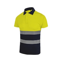 High-vis polo shirt short sleeve two-layer
