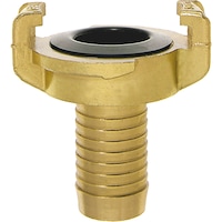 GSK claw coupling with hose union, brass