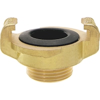 GKA claw coupling with male thread, brass