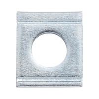 Square wedge-shaped washer DIN 434, zinc-plated steel, blue passivated (A2K), for U section