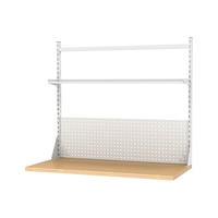 Mounting frame set 3 perforated wall/shelf