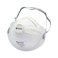 Disposable breathing mask FFP2 with valve