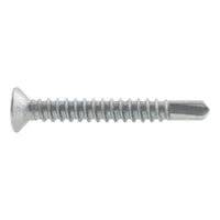 Window construction screw, self-drilling, countersunk milling head, Febos<SUP>®</SUP>Plus PH drive