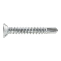 Window construction screw, self-drilling, countersunk milling head, Febos<SUP>®</SUP>Plus