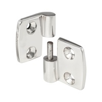 Stainless steel hinge, right and detachable