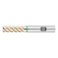 STC end mill Speedtwister-Universal, long, optional, five cutting edges, uneven angle of twist gradient, 3xD