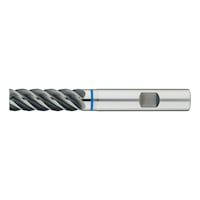 STC end mill Speedtwister-Inox, long, optional, five cutting edges, uneven angle of twist gradient, 3xD