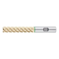 STC end mill Speedtwister-Universal, extra long XL, five cutting edges, uneven angle of twist gradient, 5xD