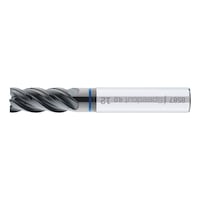 HPC Speedcut 4.0 Inox end mill, long, optional, four blades, uneven angle of twist gradient, with internal cooling, HA shank