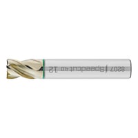 HPC-Schaftfräser Speedcut 4.0-Universal, kurz, Vierschneider, ungleiche Drallsteigung, HA-Schaft
