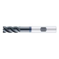 HPC Speedcut 4.0 Inox end mill, extra long XL, optional, four blades, uneven angle of twist gradient, HB shank