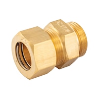 Push-in fitting with male thread