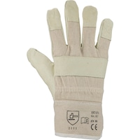 Protective glove, leather