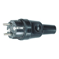 Grounding contact plug Solid rubber