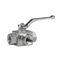 3-way high pressure valve, T-bore, G inner thread