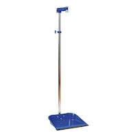 Dustpan with long handle for broom fitting