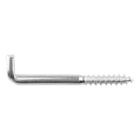 Stainless steel A2 with slot wood screw thread