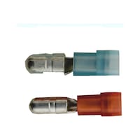Insulated terminal bullet male, polyamide insulation 