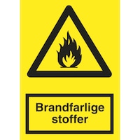 Warning sign, flammable